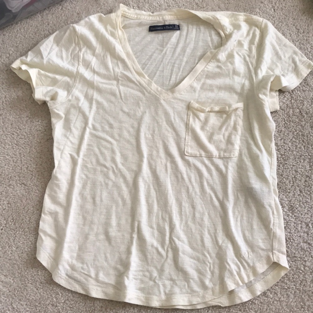 Yellow shirt sleeve top